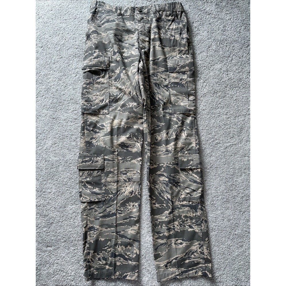 US Military Pants Men 34L  Digital Tiger Stripe Camouflage Combat Vanguard 34x36